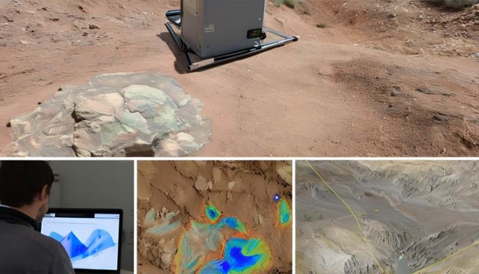 Mahuilque, Soporte y Administración / Estudios Geológicos / Topografía GPS diferencial y Escáner Láser